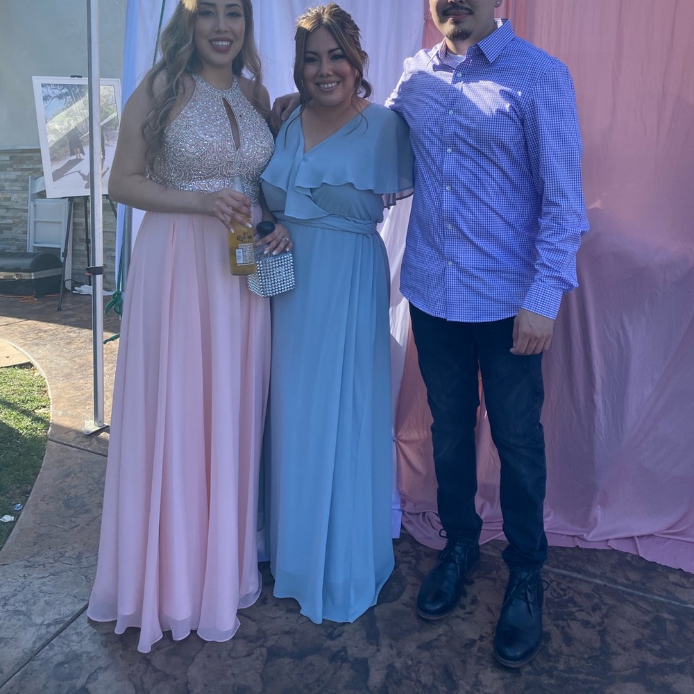 Blue maxi formal dress